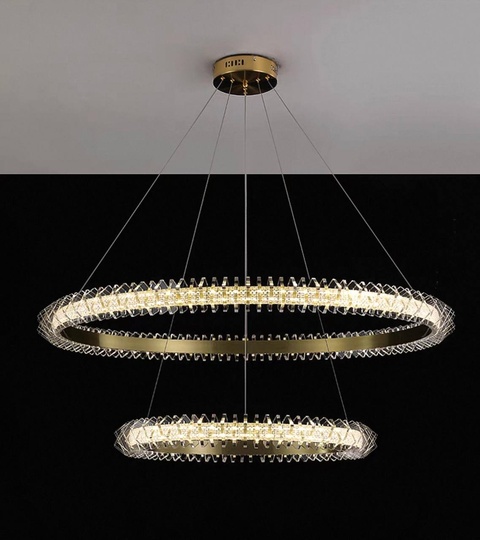 Люстра подвесная, медь, ПММА, ALI 60*100, металл, LED