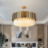 Люстра подвесная, медный, кристалл, ALICIA 60*35, металл, E14.