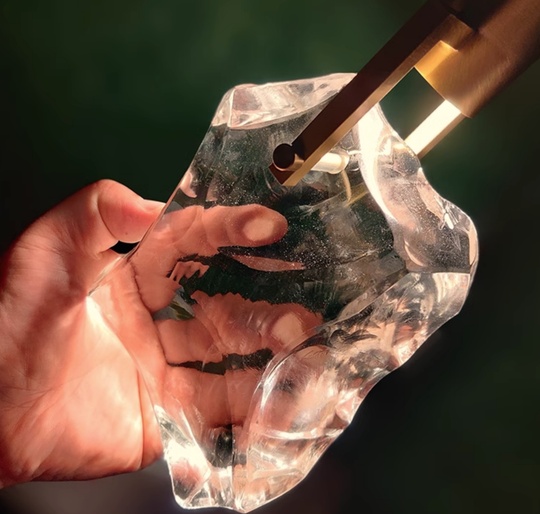 Подвесной светильник TRISS, металл, стекло