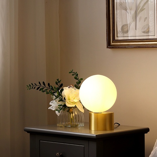 Настольная лампа ENIKA 35*36,  золотой, металл.