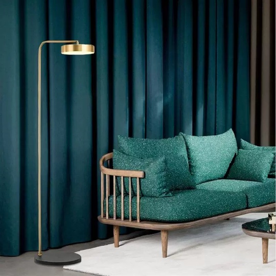 Торшер, бронза, черный Vesper 30*155, LED, металл