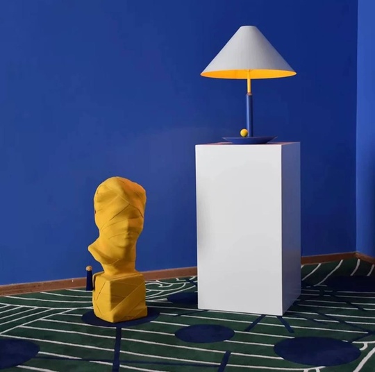 Настольная лампа TRIANGLE 41*53, синий, металл