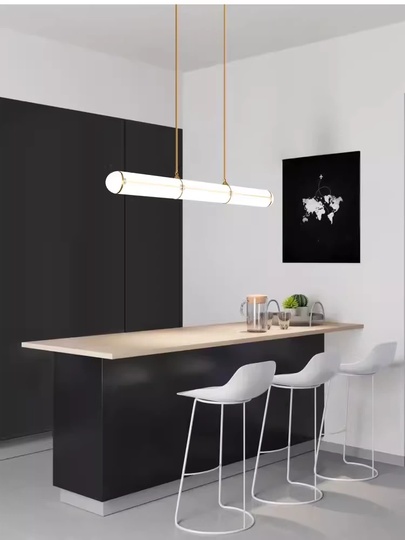 Светильник подвесной, медный, Elvorex, металл, 150*10 см, светодиодная, LED