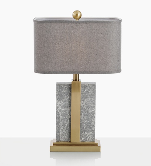 Настольная лампа серого цвета 38*63 см, My Interno Kingston