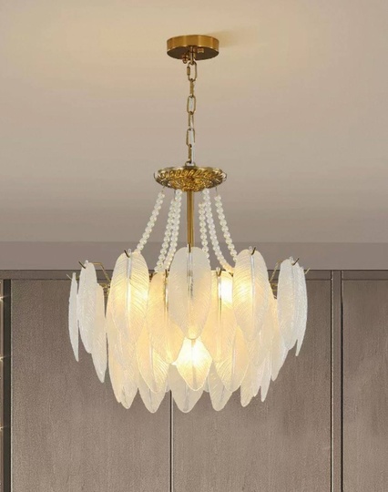 Люстра подвесная, медный, стекло, AMARYLLIS 60*32, металл, E14.