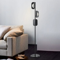 Торшер черный Elorex, 27*170 см, LED, Е27*3, мрамор, металл, 7 Вт