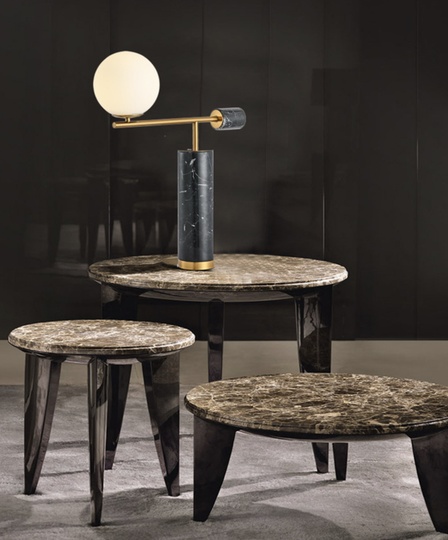 Черная настольная лампа с белым плафоном, Lexi Table Lamp, 50*63 см