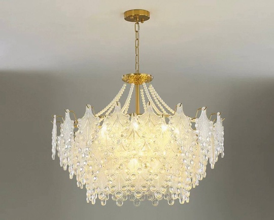 Люстра подвесная, медный, стекло, TASTEHOLDER 50*32, металл, E14.