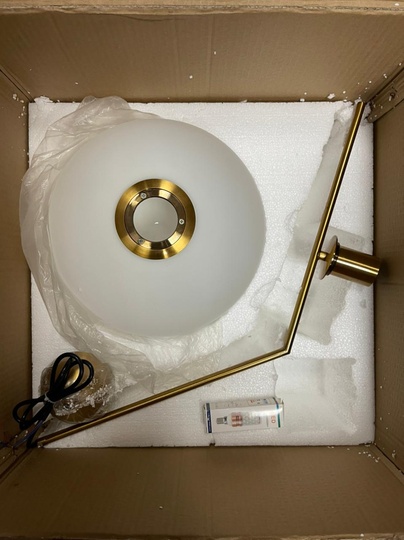 Подвесной светильник IC MAIHEMAI, диаметром 30 см, цвет золото