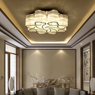 Люстра подвесная, хром, ПММА, KASIA 60*24, металл, E14.