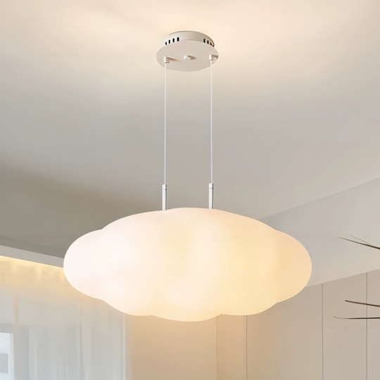 Люстра подвесная, белый, ПММА, ACE 30*21.5, металл