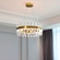 Люстра подвесная, медный, стекло, ROYAL 60*25, металл, LED.