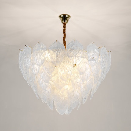 Дизайнерский светильник белый Ulvarex, 80*53 см, led, e14, железо, стекло, современный, белый