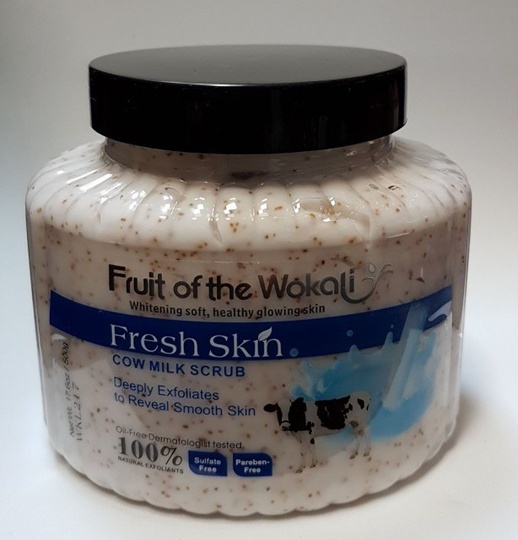 Отшелушивающий молочный скраб для тела Wokali Milk 500мл