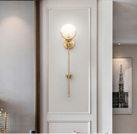 Настенный светильник медный, LUMINAIRE медный 63*12 см, LED, 10 Вт