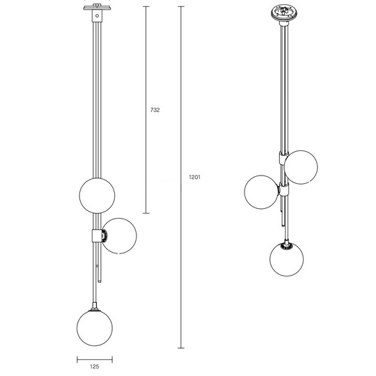 Подвесной светильник с тремя плафонами купить с доставкой из Китая
