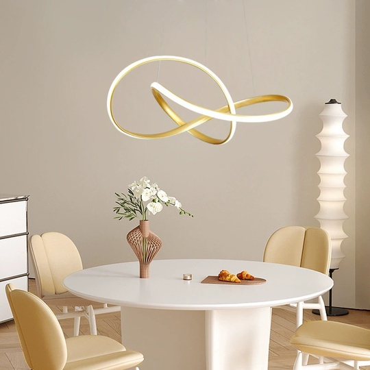 Люстра подвесная, золото, ПММА, JOSEPH GOLD 50*120, металл, LED