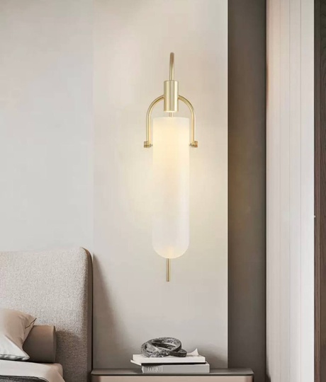 Настенный светильник, БРА DIRENC 21*65, бронза, металл, LED.