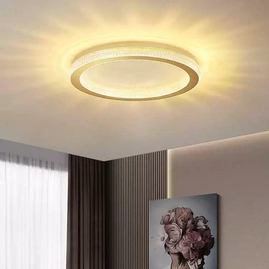 Потолочный светильник, медь, ПММА, ALEX 80*8 металл, LED.