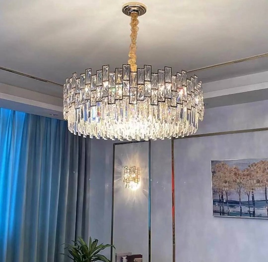 Люстра BACI 60*30 золото, стекло, металл, Е14.