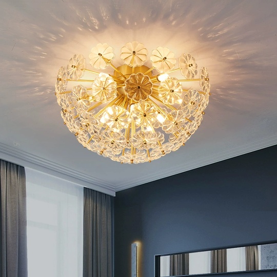 Люстра подвесная, медь, стекло, GUNER 50*27, металл, Е14.