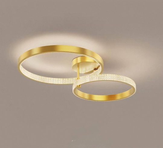 Люстра подвесная, медь, ПММА, CALDER 60*40 металл, LED.