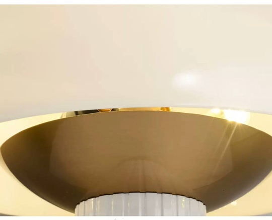 Настольная лампа STEEL 40*42, белый, металл, стекло