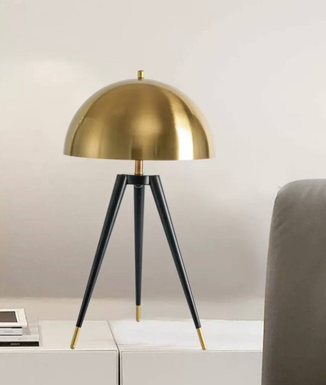 Настольная лампа ROCKET 35*65, античная бронза, черный, металл