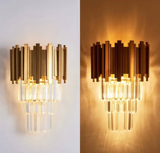 Настенный светильник титановое золото FRIDESWIDE, Бра 30*55, металл, Е14.