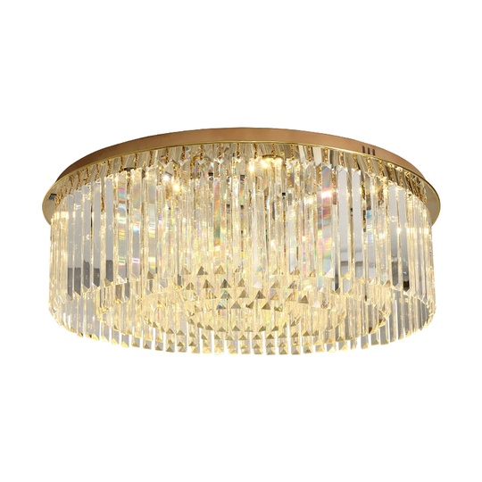 Потолочный светильник, медь, хрусталь, CINNAMON 100*20 металл, Е14.