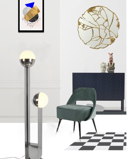 Напольный светильник DUETTO 39*155, E14, 10 Вт