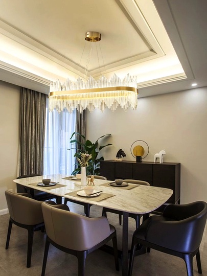 Люстра подвесная, медная, стекло, DILEK 100*26, металл, LED.