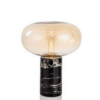 Настольная лампа ODA 32*38, коньяк, камень