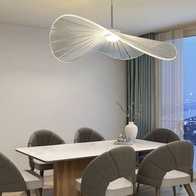 Люстра подвесная, серебро, ПММА, BENWICK 60*20, металл, LED.