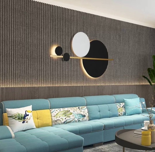 Настенный светильник DOUGL 29*60, черный, белый, металл, LED.