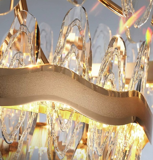 Подвесной светильник MEHMED 85*30, золотой, стекло, LED.