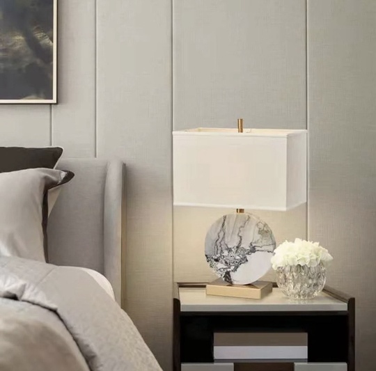 Настольная лампа KODY 40*60, мраморный камень