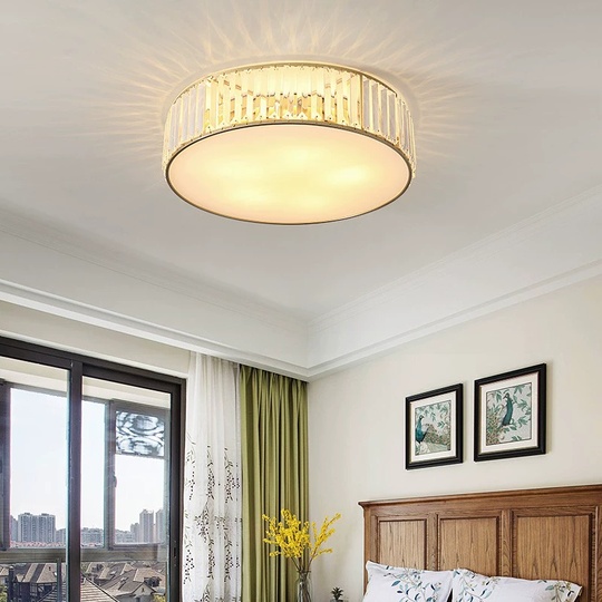 Потолочный светильник, золото, кристалл, BETHANY 40*15 металл, E14.