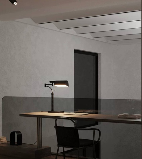 Настольная лампа BLACK 47*54, черный, железо