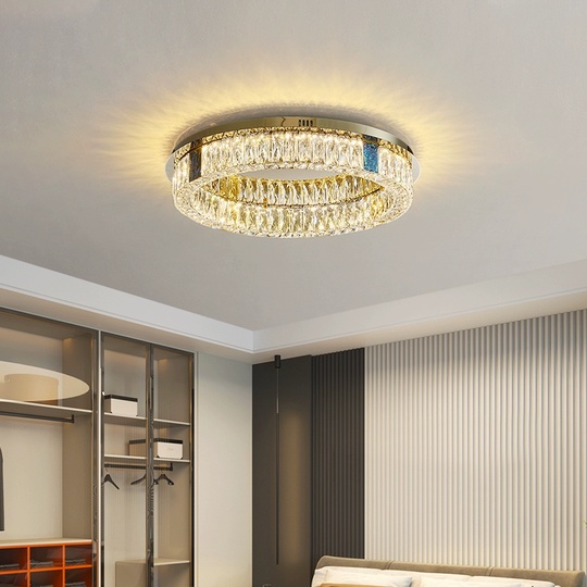 Потолочный светильник, золото, хрусталь, AMELLI 60*13 металл, LED.