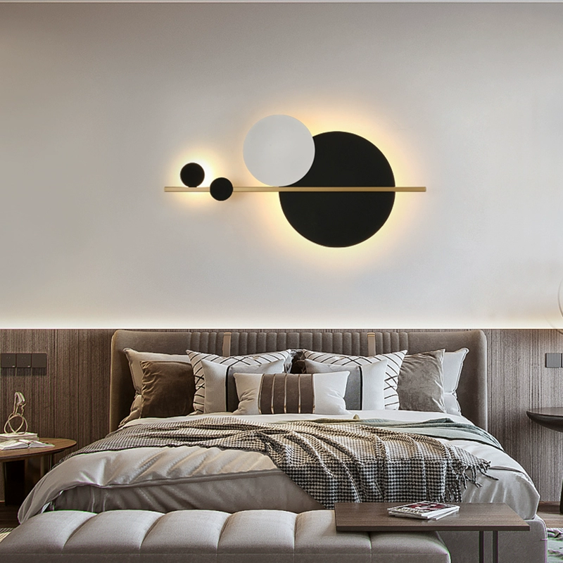 Настенный светильник DOUGL 46*90, черный, белый, металл, LED.