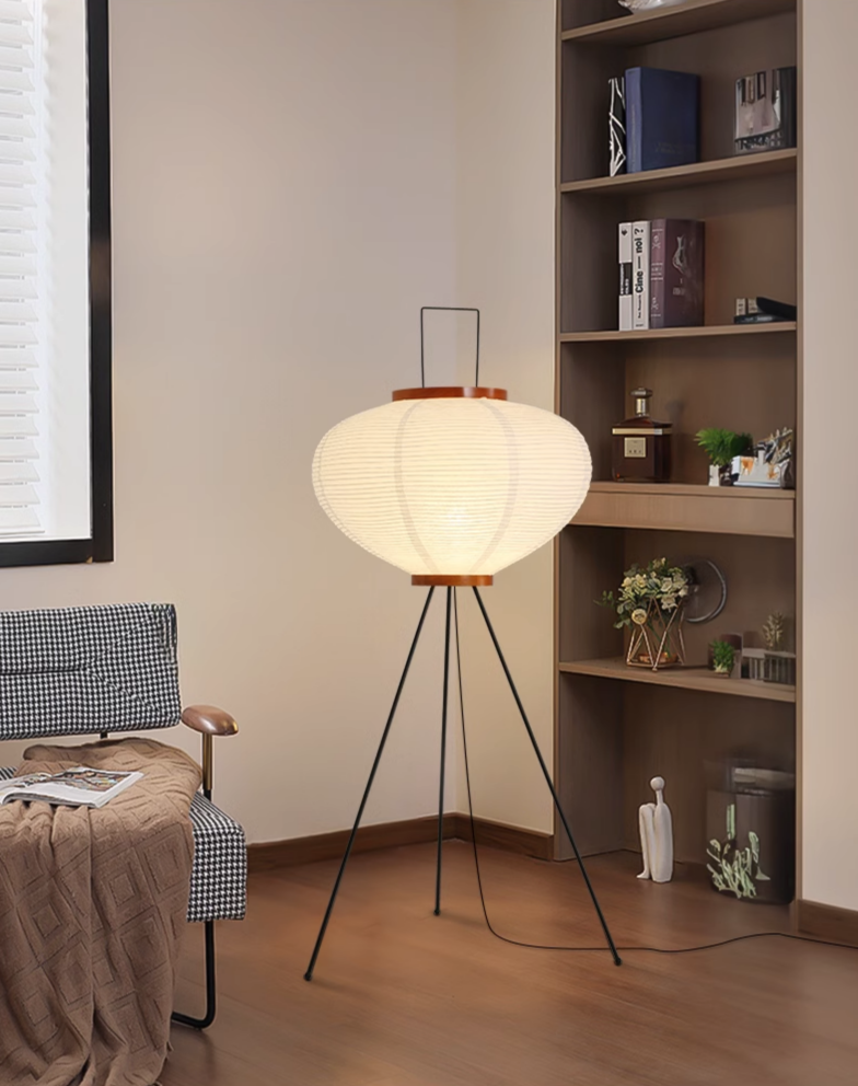 Напольный светильник белый Dreamlight, E27, 10 Вт. Торшер из рисовой бумаги